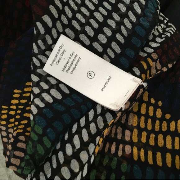 Cinq A Sept Silk Top Blouse Multicolor Polka Dot size m - Picture 3 of 7